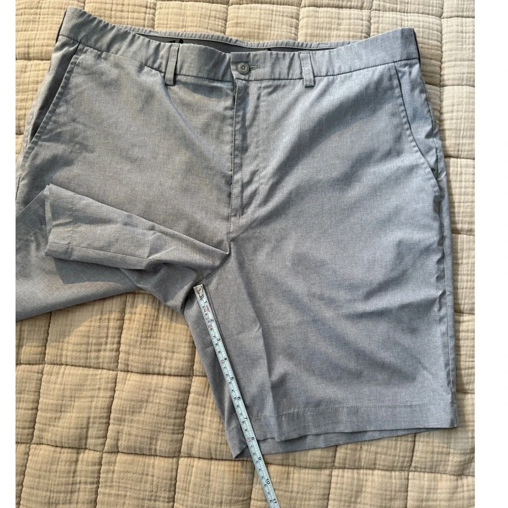 Grand Slam‎ Shorts Mens 38 Gray Golf Performance Flat Front Stretch